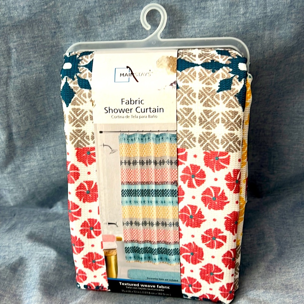 Mainstays Fabric Shower Curtain